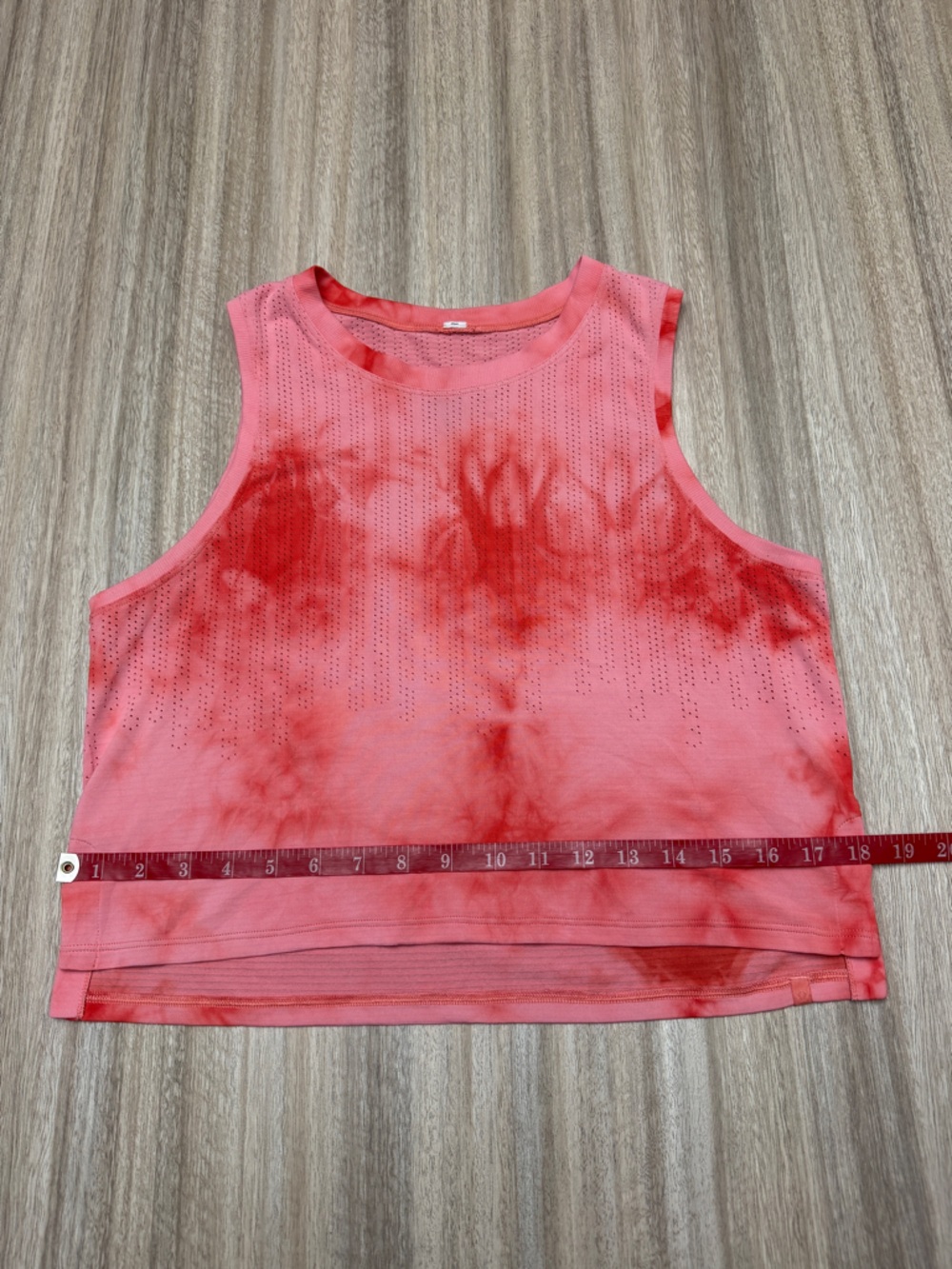 {Lululemon} Train to Be Pink and Red Tie-Dye Tank Top - Picture 10 of 12